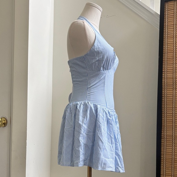 REVOLVE Blue Striped Mini Dress - Picture 5 of 7